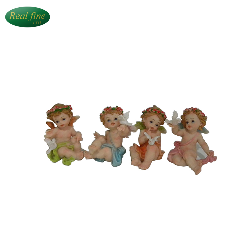 Wholesale OEM handmade mini cute resin baby angel figurines from China
